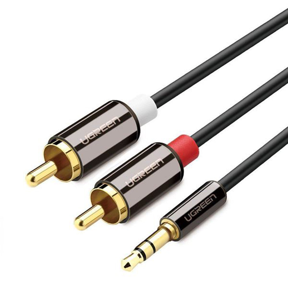 UGreen 3.5mm Male to 2RCA Male Cable 1M - 10749 (4826819723364) UGreen 3.5mm Male to 2RCA Male Cable 1M - 10749 (4826819723364)
